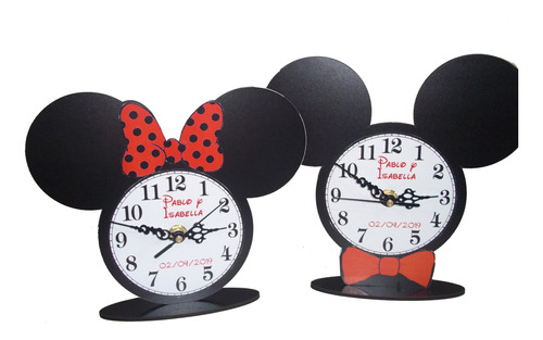 10 Souvenirs Reloj Personalizado Cumpleaños Infantil Mickey 