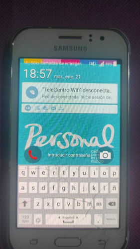 Celular Samsung Galaxy J1 Ace Para Personal Leer Descripcion Blanco (Usado)