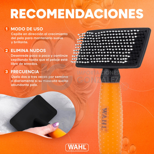 Cepillo Para Perros Y Gatos Wahl® Tipo Rastrillo De Mascotas
