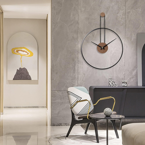 Yisiteone Medium Decorative Wall Clock For Living Room,me...