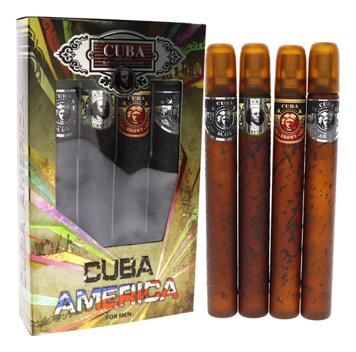 Conjunto De Perfume Para Presente Cuba For Men 35 Ml X 4 (ar