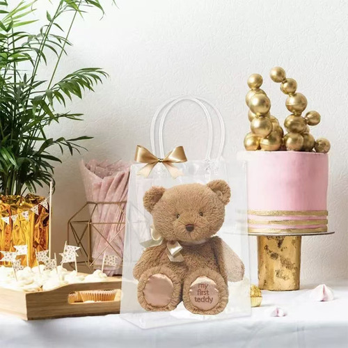 40 Bolsa Regalo Con Asa Transparentes Boda Bautizo Recuerdos