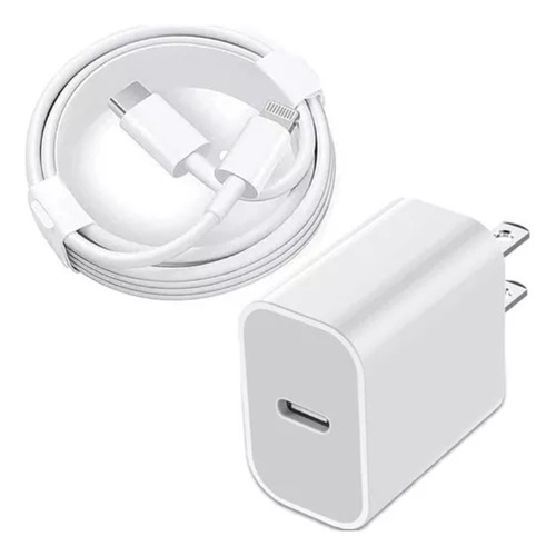 Cargador 20w Carga Rápida Para Lightning Cable 1m