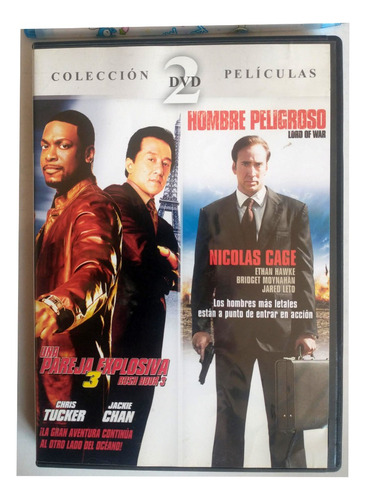 2 Películas En Dvd Una Pareja Explosiva 3 Y Hombre Peligroso (Usado)