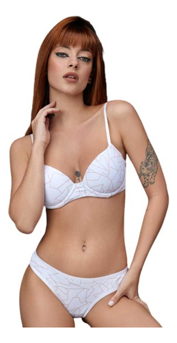 Conjunto Algodon Lines Taza Soft Push Up 3011. Avril Kaury