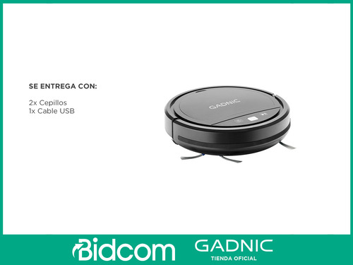 Aspiradora Robot Gadnic Sensor Anti Caída 2 Modos Limpieza