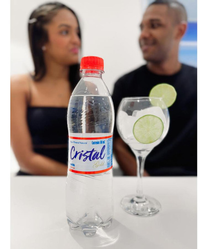 Água Cristal Gold Com Gás Garrafa 510ml 12 Unidades