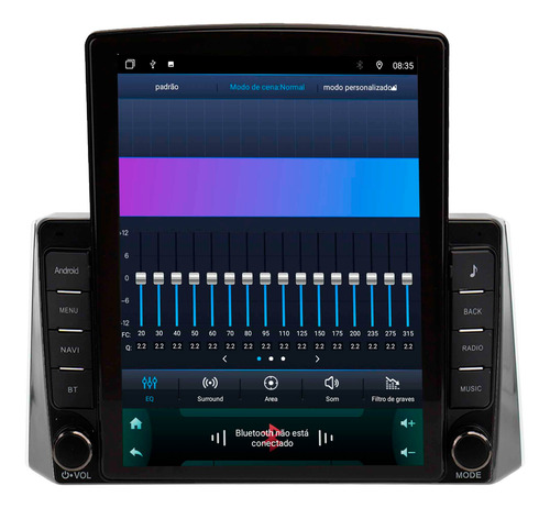 Multimídia Tesla Adak Corolla Cross 20/21 Octa 4+64gb 9.7p