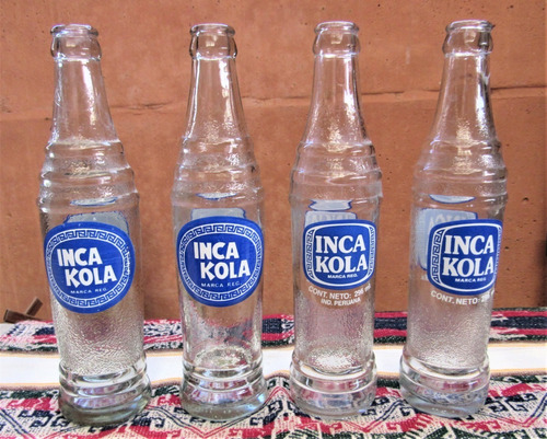 Colección 4 Botellas Inca Kola 1987 A 1998 Diferentes