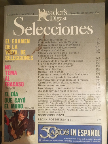 Revista Selecciones (noviembre 1990)