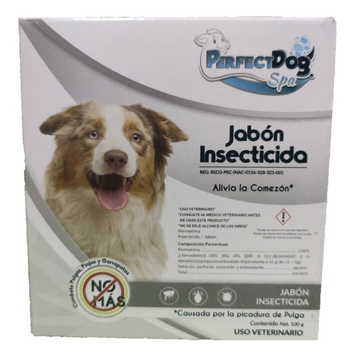 Imagen 1 de 1 de Perfect Dog Spa Jabon Insecticida 100g Kiron