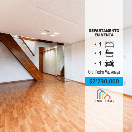 Departamento En Venta En General Pedro María Anaya, Col. Ben