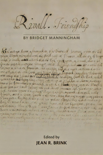Rivall Friendship, By Bridget Manningham, De Brink, Jean R.. Editorial Arizona Ctr For Medieval & Ren, Tapa Blanda En Inglés