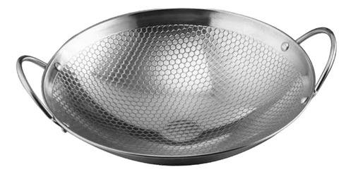 Frigideira, Wok De Aço Inoxidável, Wok De 9 Polegadas