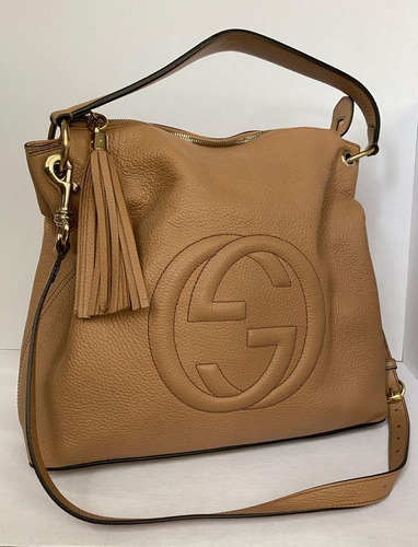 Bolsa Gucci Tote Soho Cuero Café