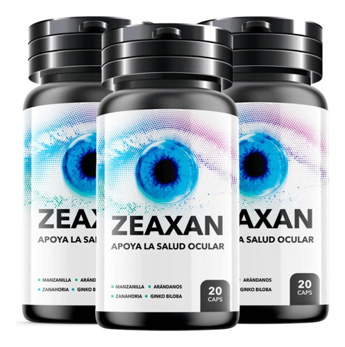 Pack 3 Zeaxan 20 Capsulas Oferta Imperdible