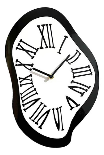 Melting Wall Clock Roman Numeral Clock Funny Decor L