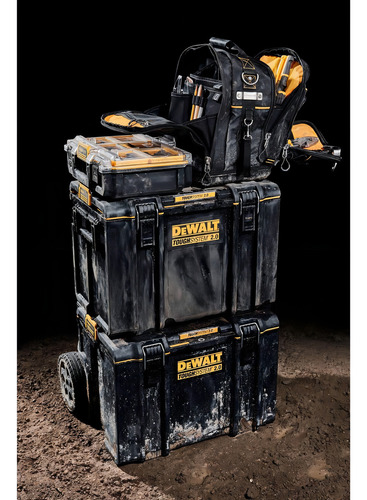 Mochila Para Herramientas Toughsystem Dwst08025 Dewalt Color Negro
