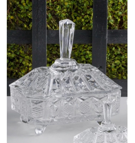 Imagem 6 de 6 de Potiche Megan Em Cristal 19x14,5x21cm Lyor