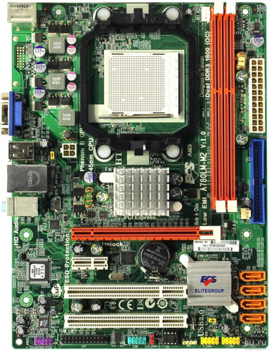 Mainboard Ecs A78lm-m2 Socket Am3 Para Ddr3 En Buen Estado