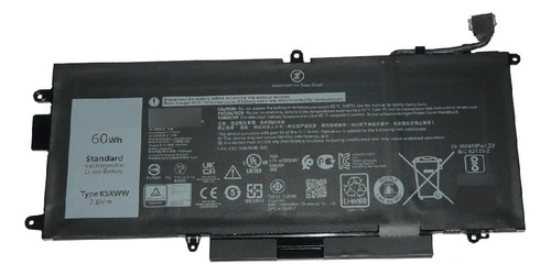 Bateria Para Dell K5xww 60wh 7.6v 4 Celdas