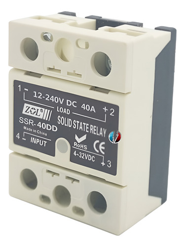 Rele Est.solido (in:4-32 Vdc) Out:12-240 Vdc Monof