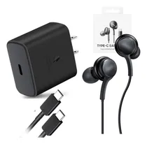 Comprar Cargador Compatible P Samsung 45w Carga Rapida + Audifonos