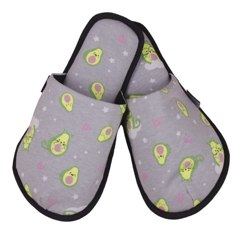 Pantufla Estampado Aguacate, Ptu1076, Para Dama, Twins