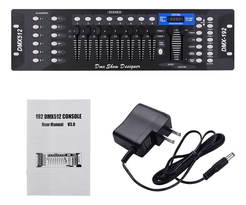 Dmx512 Panel De Consola Del Controlador De Luz 192ch Program