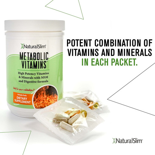 Suplementos Naturalslim Metabolic Vitamins, Pacote Com 2