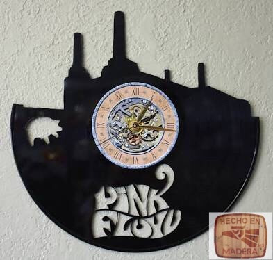 Reloj Corte Laser 0389 Pink Floyd Logo