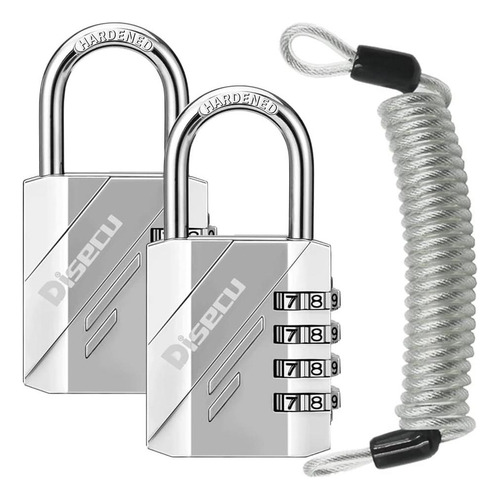 Disecu 4 Candado De Combinación Para Exteriores Impermeable
