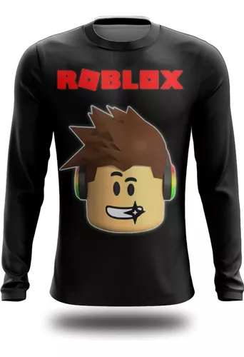 Camiseta Masculina Adulto Roblox Camisa De Algodão Básica