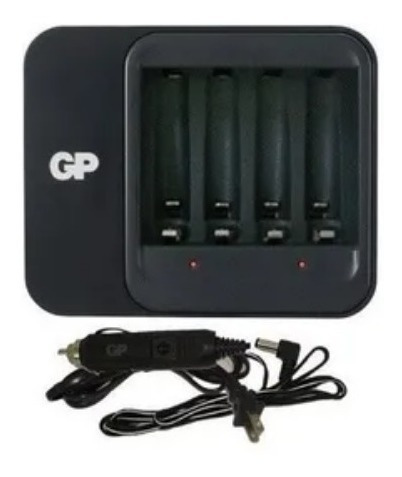 Cargador Gp Carga Rapida Para Baterias Aa/aaa Conexion Auto