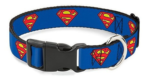 Collar Con Clip De Plastico Con Hebilla - Escudo Superman A