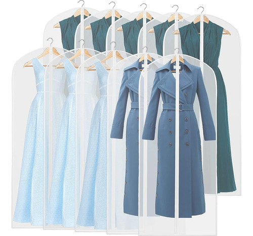 10 Pack - Simplehouseware 55-inch Translucent Garment Bags C