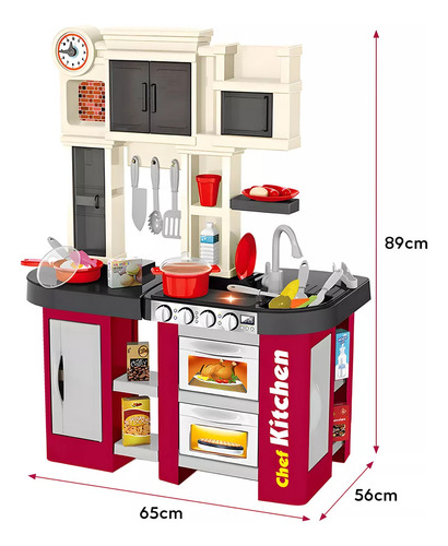 Cocina De Juguete Cocinita Chef Infantil Desarrollo Intelect Color 1