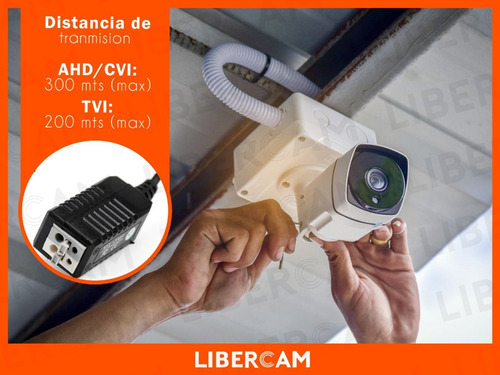 Video Balun Utp Alta Potencia Para Camaras De Seguridad Color Negro