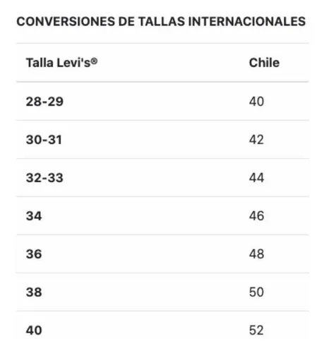 Tallas dockers chile clearance