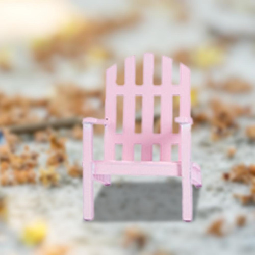 Mini 1/12 Escala Muebles De Casa De Asiento Individual Rosa