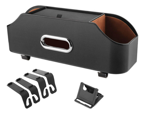 Caja De Almacenamiento Trasera Para Asiento De Coche, Negro