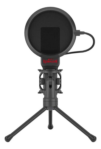 Microfone Gamer Redragon Gm100 Streamer Seyfert Com Tripé