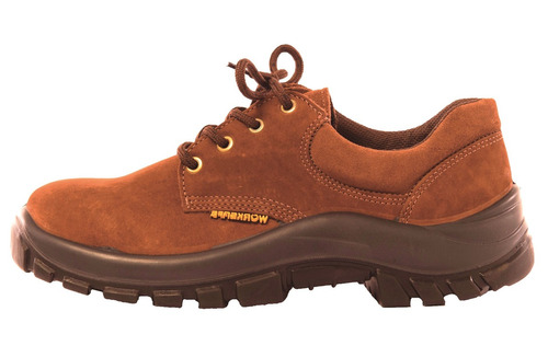 Zapato De Cuero Top Nobuck Marrón,pta.plástica,t35 Worksafe 