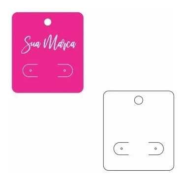 Imagem 2 de 10 de Tags Art Premium 250g Verniz Total Frente 45x51mm - 2000 Uni