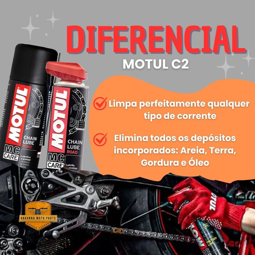 Lubrificante Motul C2 400ml + Escova De Limpeza