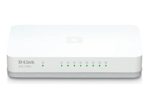 Switch D-link Dgs-1008a, 8 Rj-45 10/100/1000 Mbps, Mdi/mdix