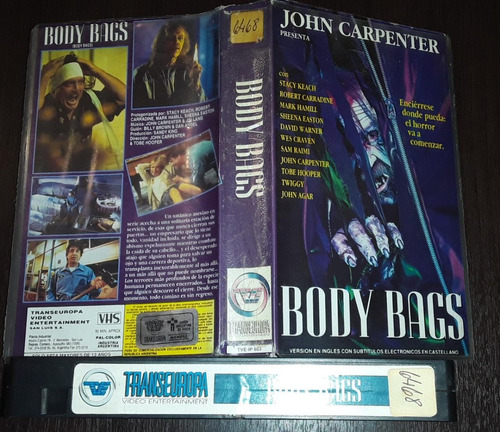 Body Bags Vhs Terror Horror Gore John Carpenter Tobe Hooper