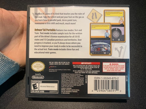 Drivers Ed Portable Nintendo Ds (Usado)