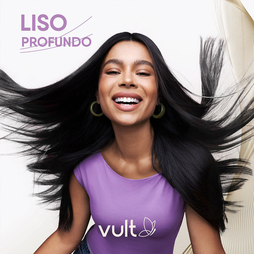Kit Shampoo Condicionador Máscara Capilar Liso Profundo Vult
