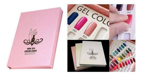 T Libro De Gráfico De Visualización De Color De Uñas Rosado